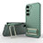 Custodia Silicone Ultra Sottile Morbida Cover con Supporto KC1 per Samsung Galaxy S22 Plus 5G