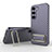 Custodia Silicone Ultra Sottile Morbida Cover con Supporto KC1 per Samsung Galaxy S22 Plus 5G Lavanda