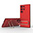 Custodia Silicone Ultra Sottile Morbida Cover con Supporto KC1 per Samsung Galaxy S23 Ultra 5G Rosso