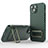 Custodia Silicone Ultra Sottile Morbida Cover con Supporto KC2 per Apple iPhone 14 Plus Verde