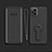 Custodia Silicone Ultra Sottile Morbida Cover con Supporto per Oppo Find X3 5G Nero