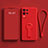 Custodia Silicone Ultra Sottile Morbida Cover con Supporto per Oppo K9X 5G Rosso