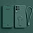 Custodia Silicone Ultra Sottile Morbida Cover con Supporto per Oppo K9X 5G Verde Notte