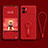 Custodia Silicone Ultra Sottile Morbida Cover con Supporto per Vivo iQOO 9 5G Rosso