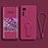 Custodia Silicone Ultra Sottile Morbida Cover con Supporto per Xiaomi Mi 12 5G Rosa Caldo