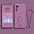 Custodia Silicone Ultra Sottile Morbida Cover con Supporto per Xiaomi Mi 12 5G Viola
