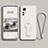 Custodia Silicone Ultra Sottile Morbida Cover con Supporto per Xiaomi Mi 12 Pro 5G Bianco
