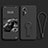 Custodia Silicone Ultra Sottile Morbida Cover con Supporto per Xiaomi Mi 12X 5G Nero