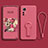 Custodia Silicone Ultra Sottile Morbida Cover con Supporto per Xiaomi Mi 12X 5G Oro Rosa
