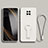 Custodia Silicone Ultra Sottile Morbida Cover con Supporto per Xiaomi Redmi Note 9 5G Bianco