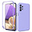 Custodia Silicone Ultra Sottile Morbida Cover Fronte e Retro 360 Gradi MJ1 per Samsung Galaxy A32 5G Lavanda