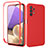 Custodia Silicone Ultra Sottile Morbida Cover Fronte e Retro 360 Gradi MJ1 per Samsung Galaxy A32 5G Rosso