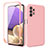 Custodia Silicone Ultra Sottile Morbida Cover Fronte e Retro 360 Gradi MJ1 per Samsung Galaxy M32 5G Rosa