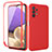 Custodia Silicone Ultra Sottile Morbida Cover Fronte e Retro 360 Gradi MJ1 per Samsung Galaxy M32 5G Rosso