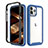 Custodia Silicone Ultra Sottile Morbida Cover Fronte e Retro 360 Gradi per Apple iPhone 14 Pro Blu