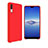 Custodia Silicone Ultra Sottile Morbida Cover Fronte e Retro 360 Gradi per Huawei P20 Rosso
