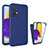 Custodia Silicone Ultra Sottile Morbida Cover Fronte e Retro 360 Gradi per Samsung Galaxy A72 4G Blu