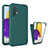 Custodia Silicone Ultra Sottile Morbida Cover Fronte e Retro 360 Gradi per Samsung Galaxy A72 4G Verde