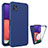 Custodia Silicone Ultra Sottile Morbida Cover Fronte e Retro 360 Gradi per Samsung Galaxy F42 5G Blu