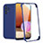 Custodia Silicone Ultra Sottile Morbida Cover Fronte e Retro 360 Gradi per Samsung Galaxy M32 5G Blu