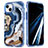 Custodia Silicone Ultra Sottile Morbida Cover Fronte e Retro 360 Gradi YJ1 per Apple iPhone 13 Pro Max Blu