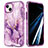 Custodia Silicone Ultra Sottile Morbida Cover Fronte e Retro 360 Gradi YJ1 per Apple iPhone 13 Pro Max Viola