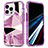 Custodia Silicone Ultra Sottile Morbida Cover Fronte e Retro 360 Gradi YJ2 per Apple iPhone 14 Pro Max Viola