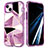 Custodia Silicone Ultra Sottile Morbida Cover Fronte e Retro 360 Gradi YJ2 per Apple iPhone 14 Viola
