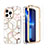Custodia Silicone Ultra Sottile Morbida Cover Fronte e Retro 360 Gradi YJ3 per Apple iPhone 13 Pro Bianco