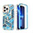 Custodia Silicone Ultra Sottile Morbida Cover Fronte e Retro 360 Gradi YJ3 per Apple iPhone 13 Pro Blu