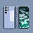 Custodia Silicone Ultra Sottile Morbida Cover S02 per Samsung Galaxy S22 Ultra 5G Blu