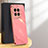 Custodia Silicone Ultra Sottile Morbida Cover XL1 per OnePlus 12R 5G Rosa Caldo