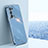 Custodia Silicone Ultra Sottile Morbida Cover XL1 per Oppo Reno6 Pro+ Plus 5G Blu
