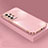 Custodia Silicone Ultra Sottile Morbida Cover XL4 per Samsung Galaxy A72 5G Oro Rosa
