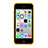 Custodia Silicone Ultra Sottile Morbida Laterale Opaca per Apple iPhone 5C Giallo