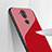 Custodia Silicone Ultra Sottile Morbida Specchio per Nokia X7 Rosso