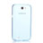 Custodia TPU Trasparente Ultra Sottile Morbida per Samsung Galaxy Note 2 N7100 N7105 Blu