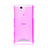 Custodia TPU Trasparente Ultra Sottile Morbida per Sony Xperia C3 Rosa