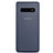 Custodia Ultra Slim Trasparente Rigida Cover Opaca P01 per Samsung Galaxy S10 5G Blu