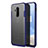 Custodia Ultra Slim Trasparente Rigida Cover Opaca per OnePlus 7T Pro 5G Blu