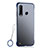 Custodia Ultra Sottile Trasparente Rigida Cover Opaca H05 per Huawei P30 Lite Blu