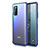 Custodia Ultra Sottile Trasparente Rigida Cover Opaca U01 per Huawei Honor View 30 5G Blu