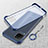 Custodia Ultra Sottile Trasparente Rigida Cover Opaca U01 per Huawei Nova 6 SE Blu