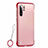 Custodia Ultra Sottile Trasparente Rigida Cover Opaca U01 per Huawei P30 Pro New Edition Rosso