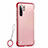 Custodia Ultra Sottile Trasparente Rigida Cover Opaca U01 per Huawei P30 Pro Rosso