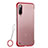 Custodia Ultra Sottile Trasparente Rigida Cover Opaca U01 per Xiaomi Mi 9 Lite Rosso