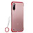 Custodia Ultra Sottile Trasparente Rigida Cover Opaca U01 per Xiaomi Mi 9 Rosso