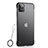 Custodia Ultra Sottile Trasparente Rigida Cover Opaca U02 per Apple iPhone 11 Pro Max Nero