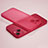 Custodia Ultra Sottile Trasparente Rigida Cover Opaca U02 per Apple iPhone 13 Mini Rosso