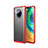 Custodia Ultra Sottile Trasparente Rigida Cover Opaca U02 per Huawei Mate 30 5G Rosso